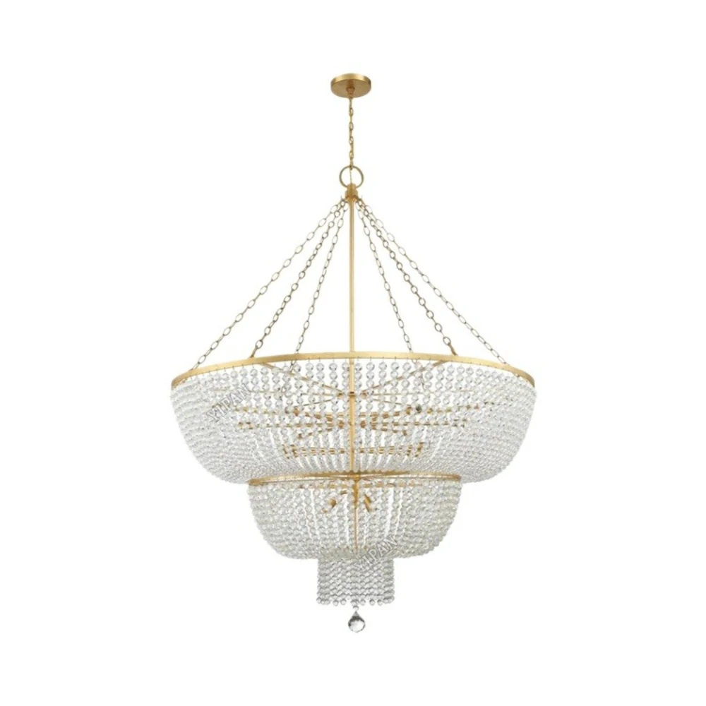

* Decorative Antique Crystal Chandelier Interior Lighting Restaurant Wedding Light Emitting Diode Chandelier