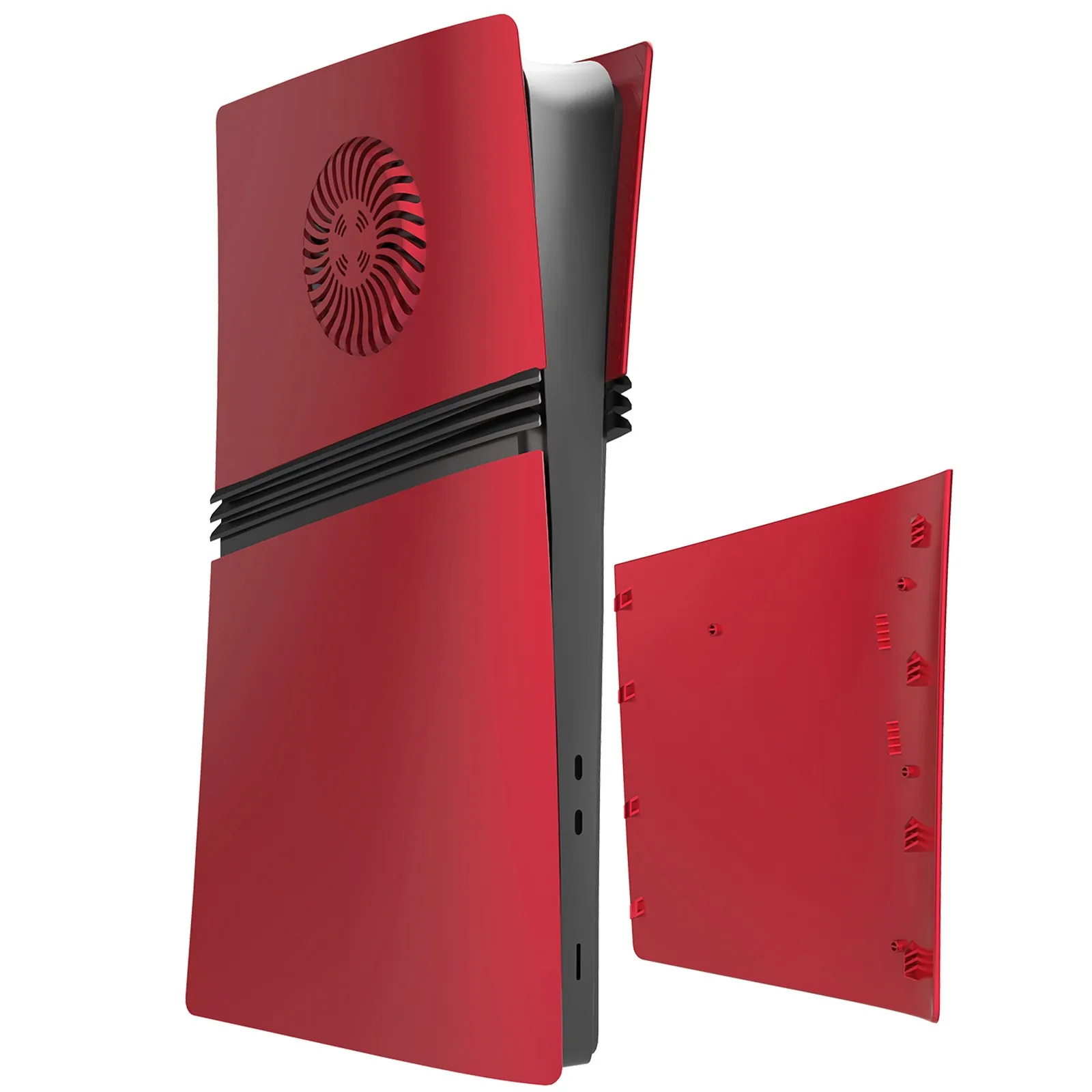 

for PS5 PRO Optical Drive Replacement Protective Shell Red for PS5 PRO Digital Console Ventilated Version Housing