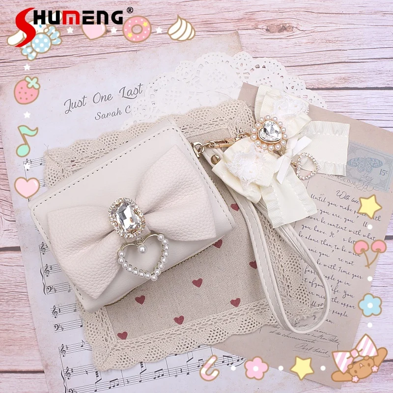 japanese-rojita-sweet-lace-trim-rhinestone-bow-pendant-large-capacity-wallet-women's-lolita-shopping-bags-clothing-accessories