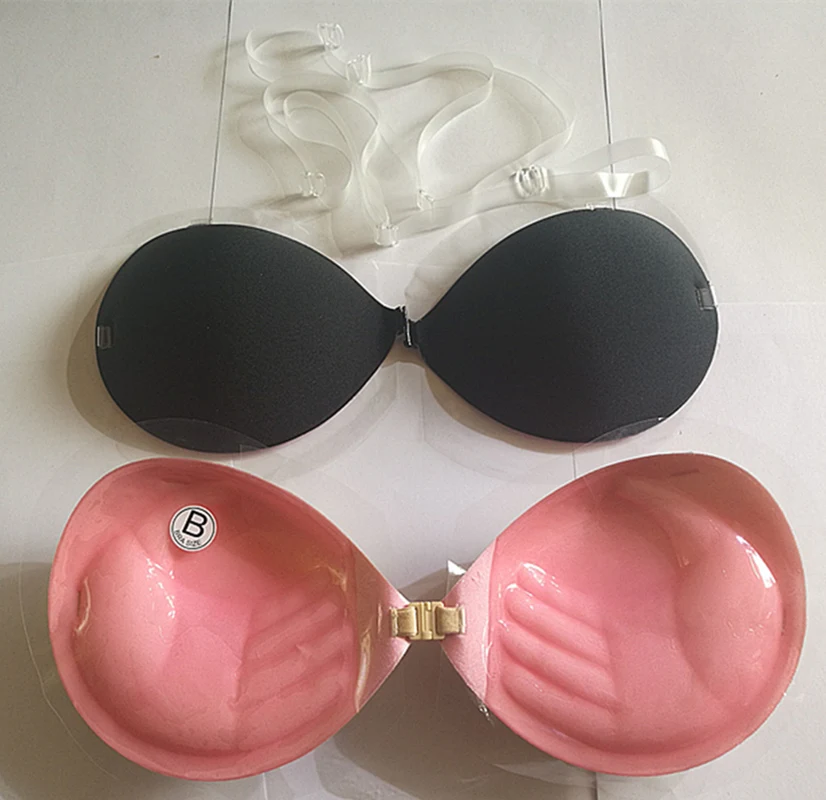 Siliconen Bh Voor Bruiloftsfeest Bikini Onzichtbare Bh Tepel Cover Push Up Bh Plakkerige Accessoires Met Transparante Band 2 In 1