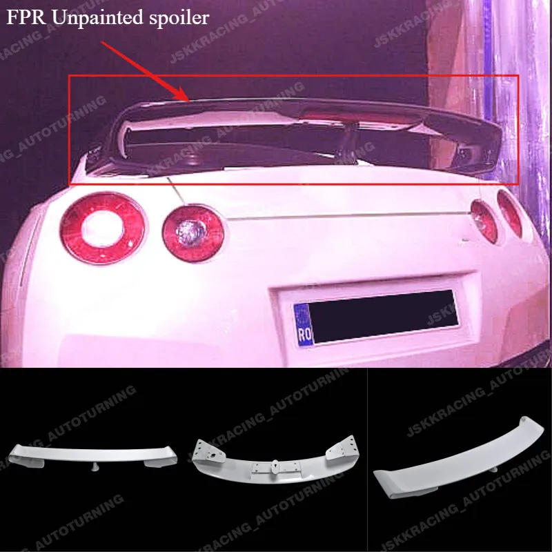 

For Nissan GTR 09-16 R35 GT-R Rear Trunk Oe Spoiler Wing Diffuser FRP Unpainted