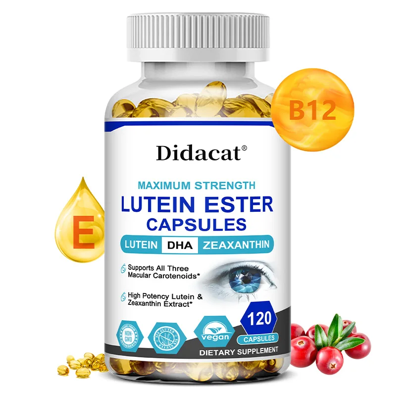

Lutein with Zeaxanthin for Men and Women, Dietary Supplement for Eye, Brain & Vision Health Support, Non-GMO and Gluten Free