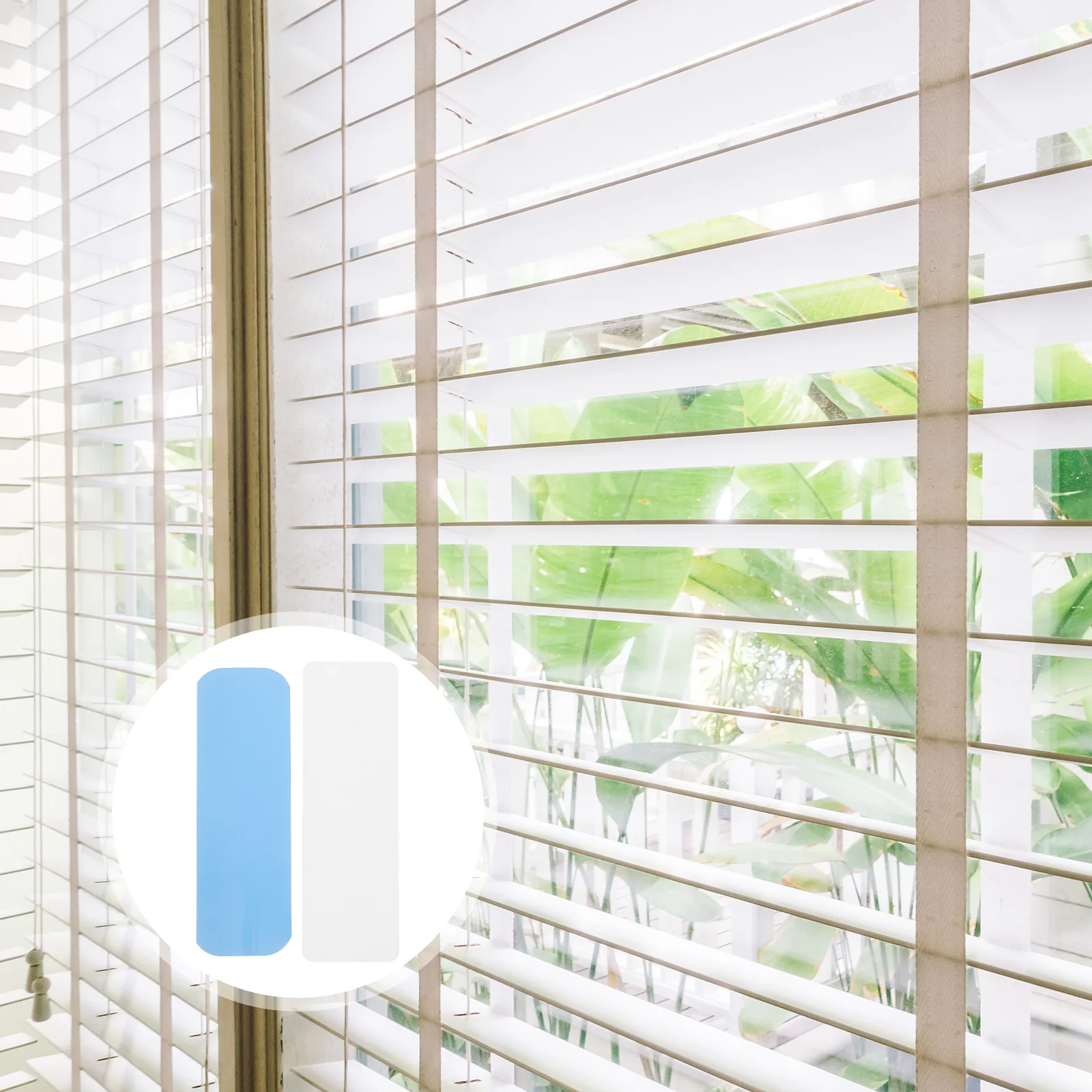 

6pcs Blinds Repair Tabs Self-Adhesive Horizontal Vertical Slat Replacement Kit For Fixing Broken Vinyl Pvc Fabric Shades