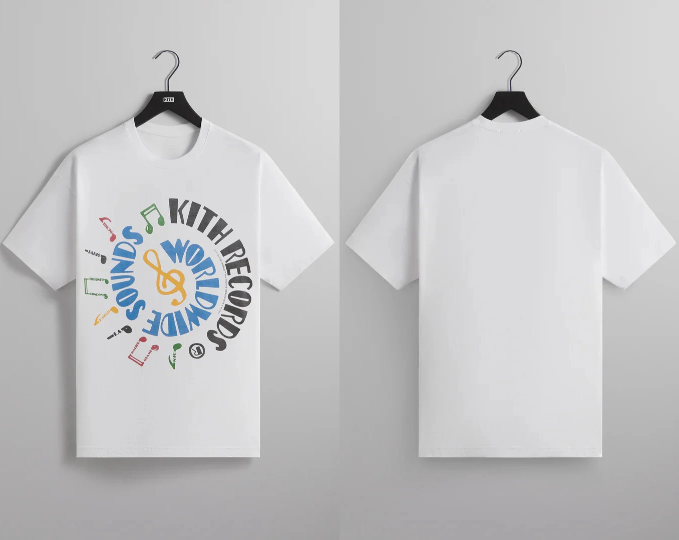 

KITH Joint Short Sleeve T-shirt Men and Women with The Same Loose Round Neck Heavy American Cotton 100% Cotton