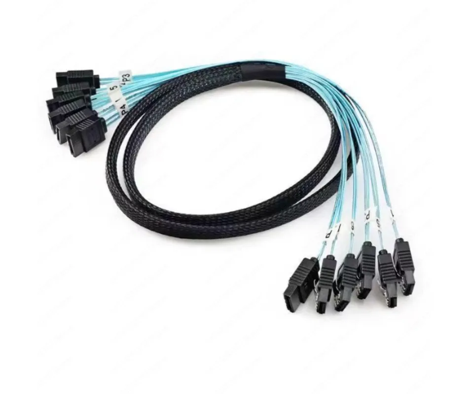 Server NAS Cable High Quality  SATA 3 6Gbps X 6  Speed Serial Port Data Line