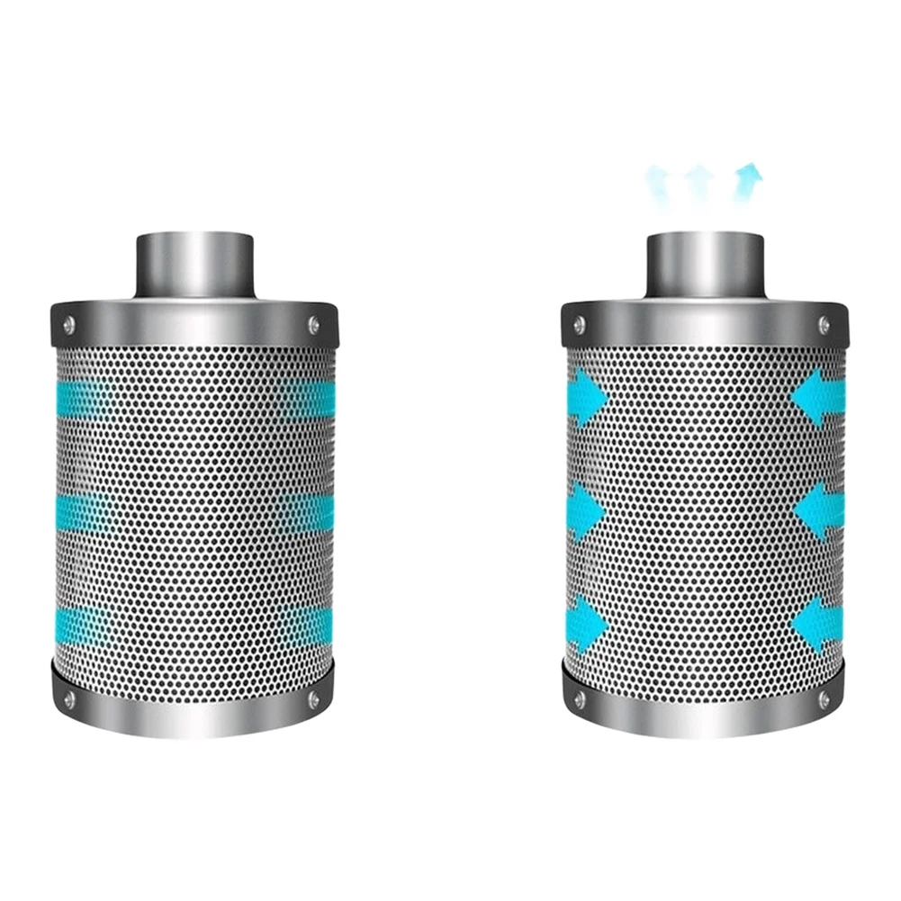 Activated Carbon Canister 4 Inch Carbon Filter For Indoor Gardening Setup Australian RC412 Carbon 400 CFM Rated Airflow