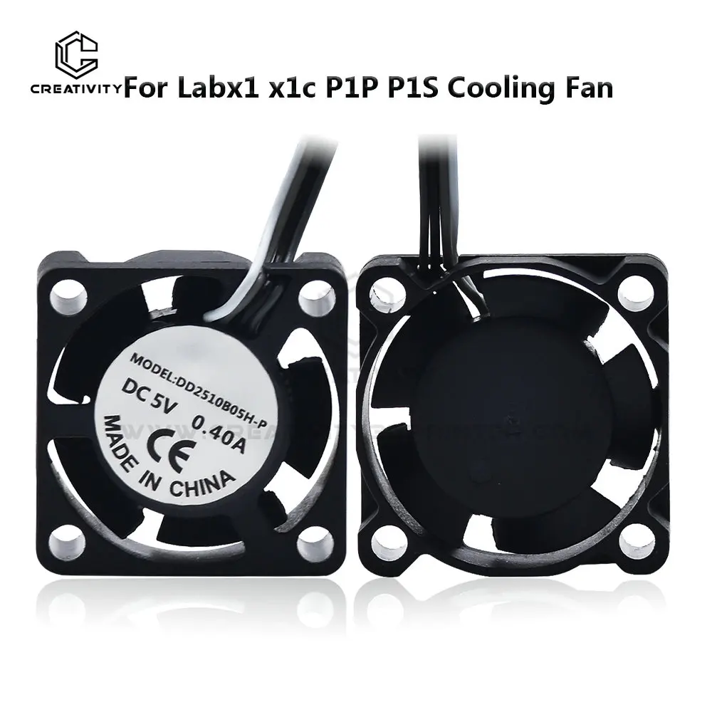 

Oiriginal P1P P1S Labx1 Cooling Fan 2510 Fan 5V 15000 Rpm/min For Lab X1c P1P 3D Printer Hotend Fan