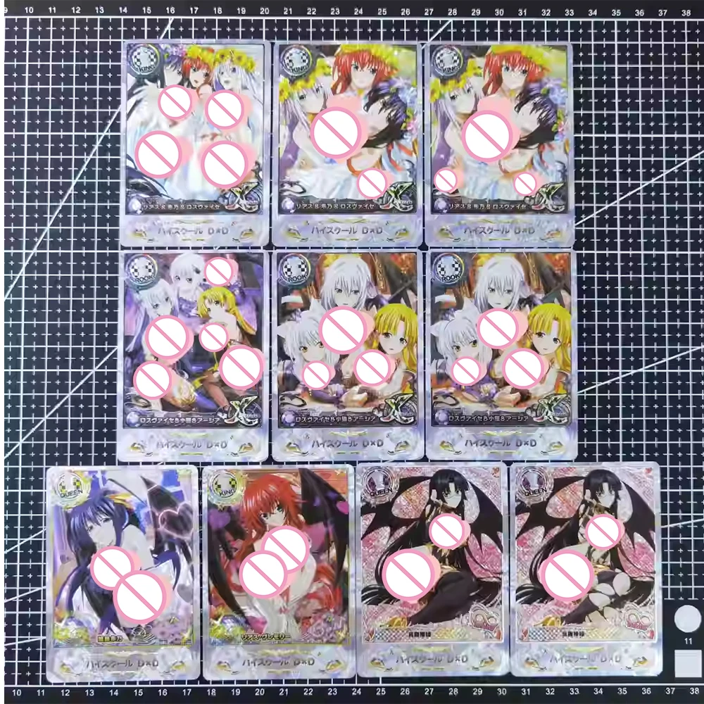 High School D D Texture Refraction Flash Collectible card Tsto Issei Himejima Akeno Rias Gremory anime Boys' holiday gifts