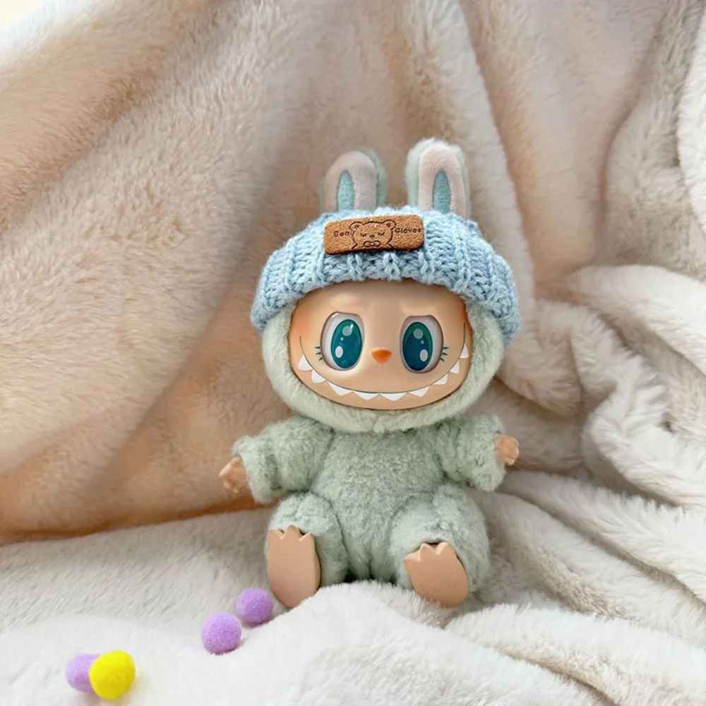 

17cm Cute Mini Plush Doll'S Clothes Outfit Accessories For Korea Kpop Exo Labubu Idol Dolls Sweater Clothing DIY Kids Girl Gift