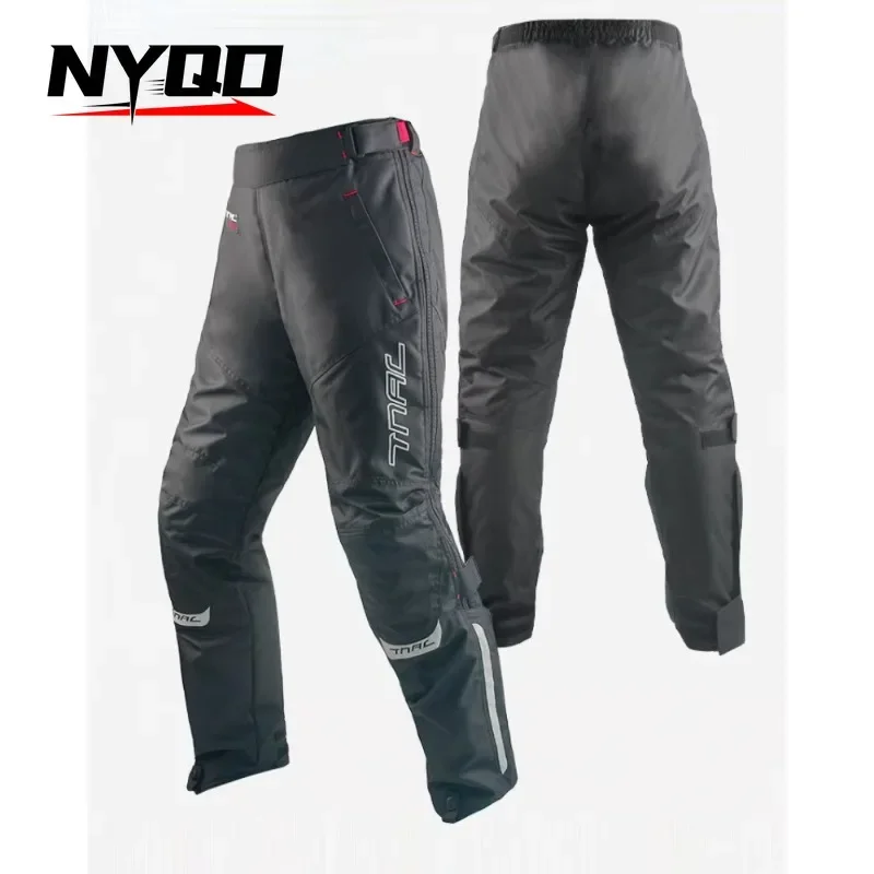 Pantalon d'équitation coupe-vent pour hommes et femmes, pantalon de moto chaud et froid, vêtements à enfiler et à enlever rapidement