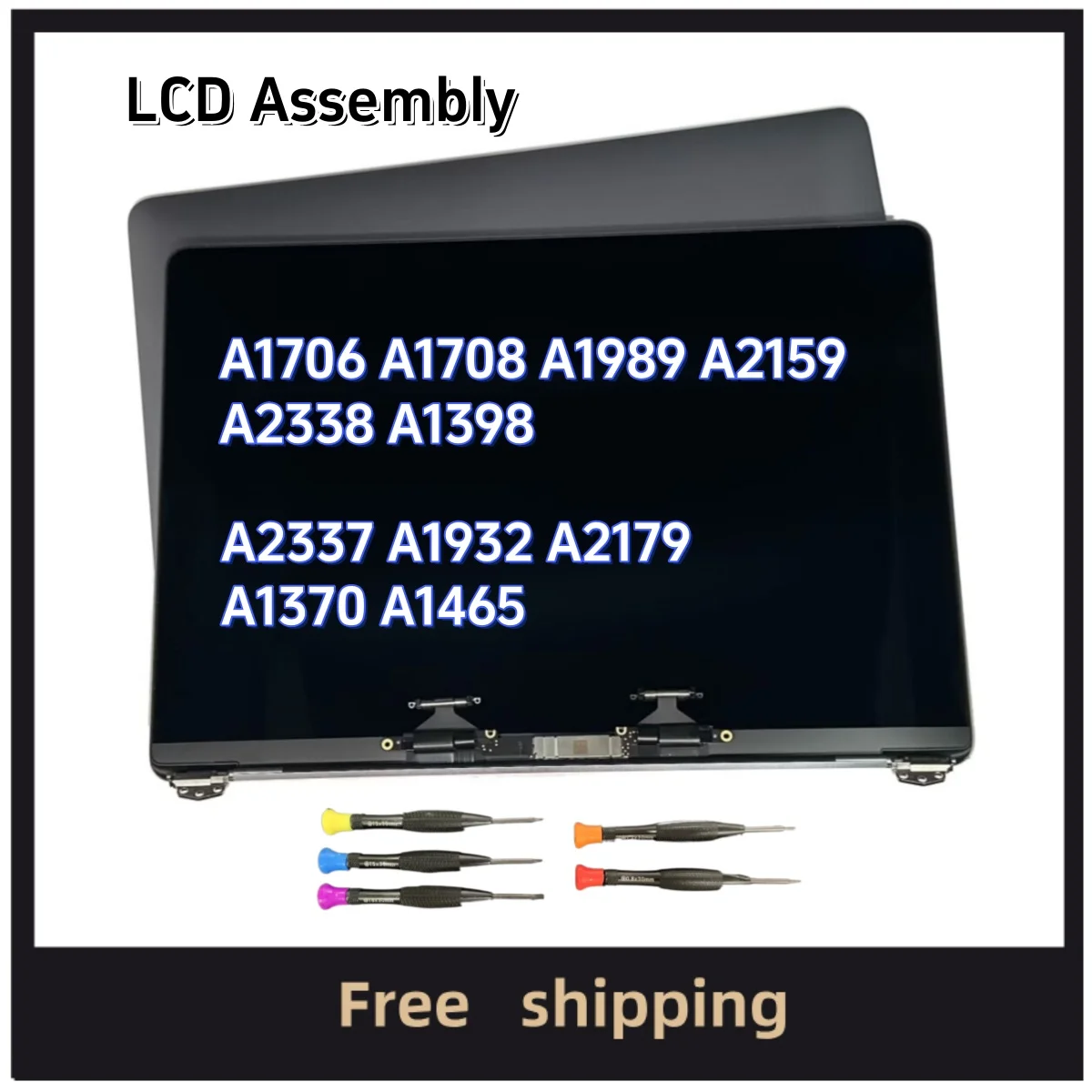 Laptop NEW LCD Screen Display for MacBook Pro Air A2338 M2 M1 A2337 A1706 A1708  A1932 A2179 A1989 A2159 A2251 A2289 A1398 A1465