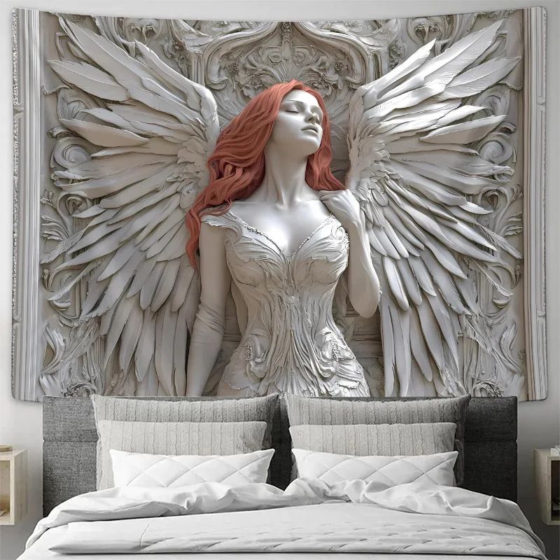 "أجنحة الملاك - نسيج قماشي معلق بتأثير تخفيف ثلاثي الأبعاد" #1