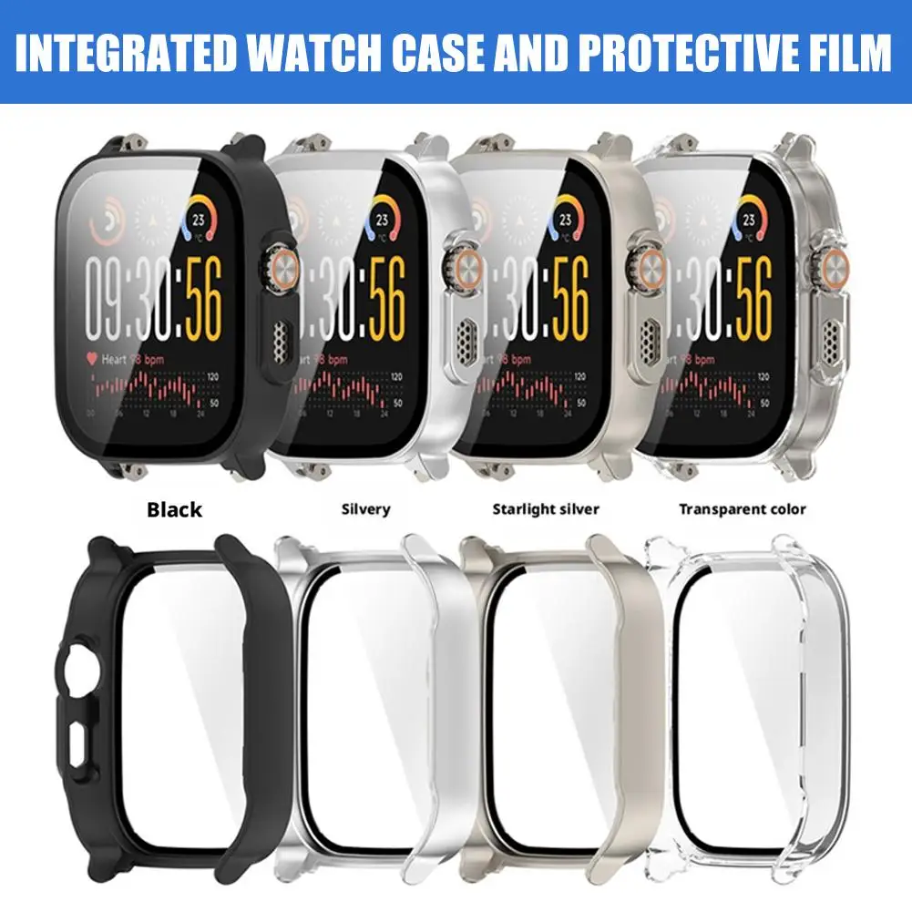Glass+Case For Realme Watch 5 Tempered Glass Screen Protector & Hard PC Bumper Full Cover Protective Shell For Realme Watch 5