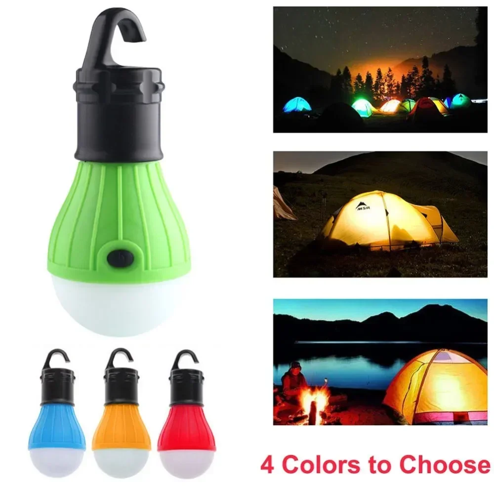 Outdoor LED Camping Hanging Light Bulb Fishing Lantern Emergency Waterproof Tent Lamp