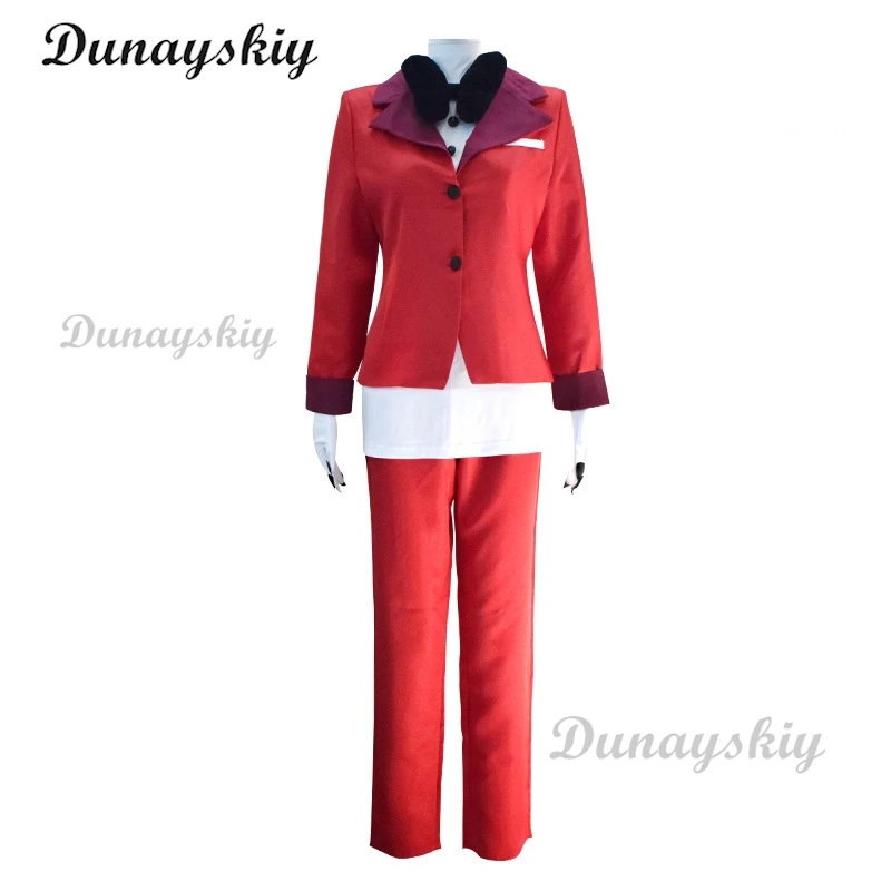 Anime Charlie Morningstar costumi Cosplay Charlie Hazbin uniforme abiti Charlie Hotel Halloween Carnival Party Cos donna uomo