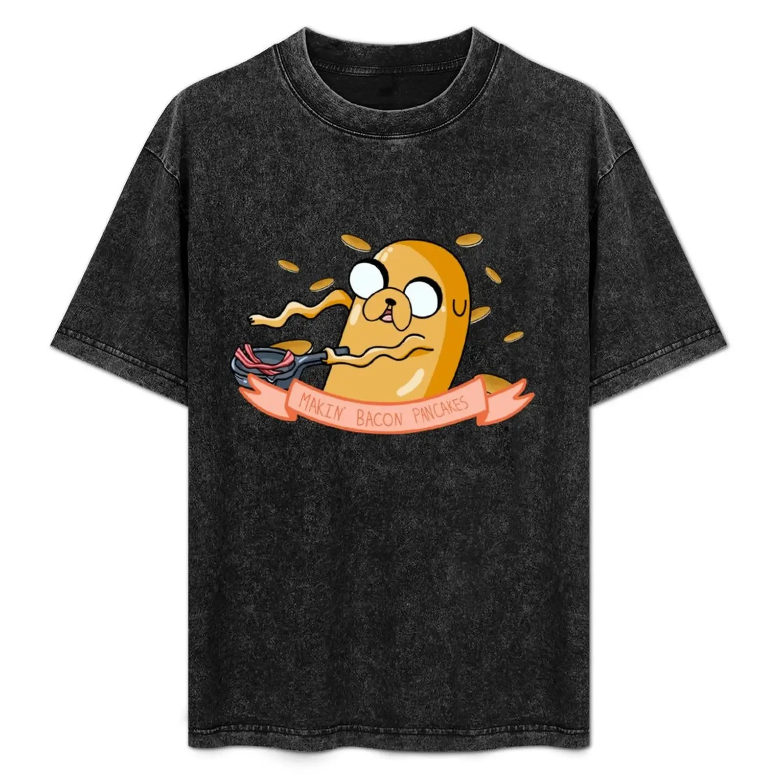 

Jake Baking Bacon Pancakes T-Shirt man t shirt heavy cotton graphic t shirts for man T-Shirt