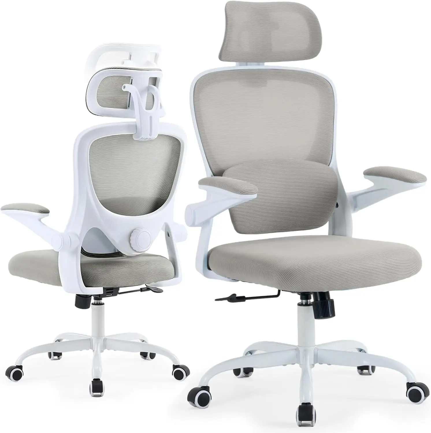 

Ergonomic Office Chair with Tilt-Lock, Home Office Desk Chair with Auto Lumbar Support, High Back Mesh Desk