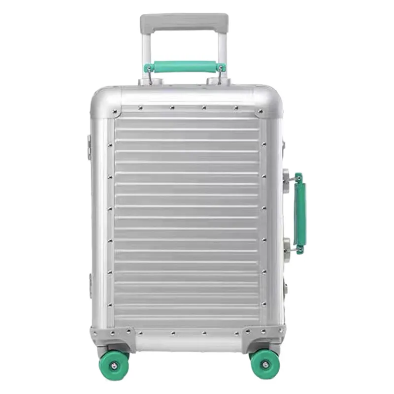 

20 Inch Carry On Luggage Aluminum Alloy Suitcase with TSA Lock, Smooth Wheels Lightweight Luggage for Business Travel