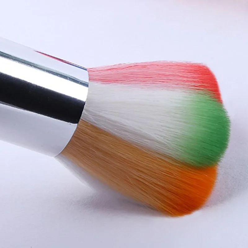 1 قطعة زهرة مسحوق فرشاة أحمر الخدود كونتور ماكياج فرش الوجه الغبار تنظيف فرشاة مستحضرات التجميل أداة قوس قزح الشعر لون عشوائي #5