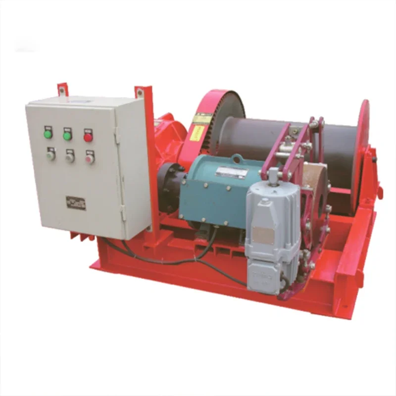 

High-quality single-phase 2-ton wire rope power cable traction electric winch price