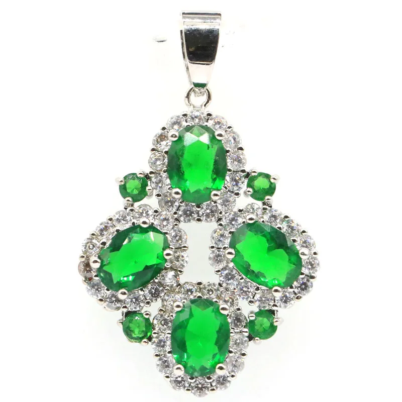 Pendentif en argent Sterling massif 925, 6.5g, personnalisé, rubis de sang, Citrine dorée, vert émeraude, péridot, Tourmaline, Tanzanite violette, CZ