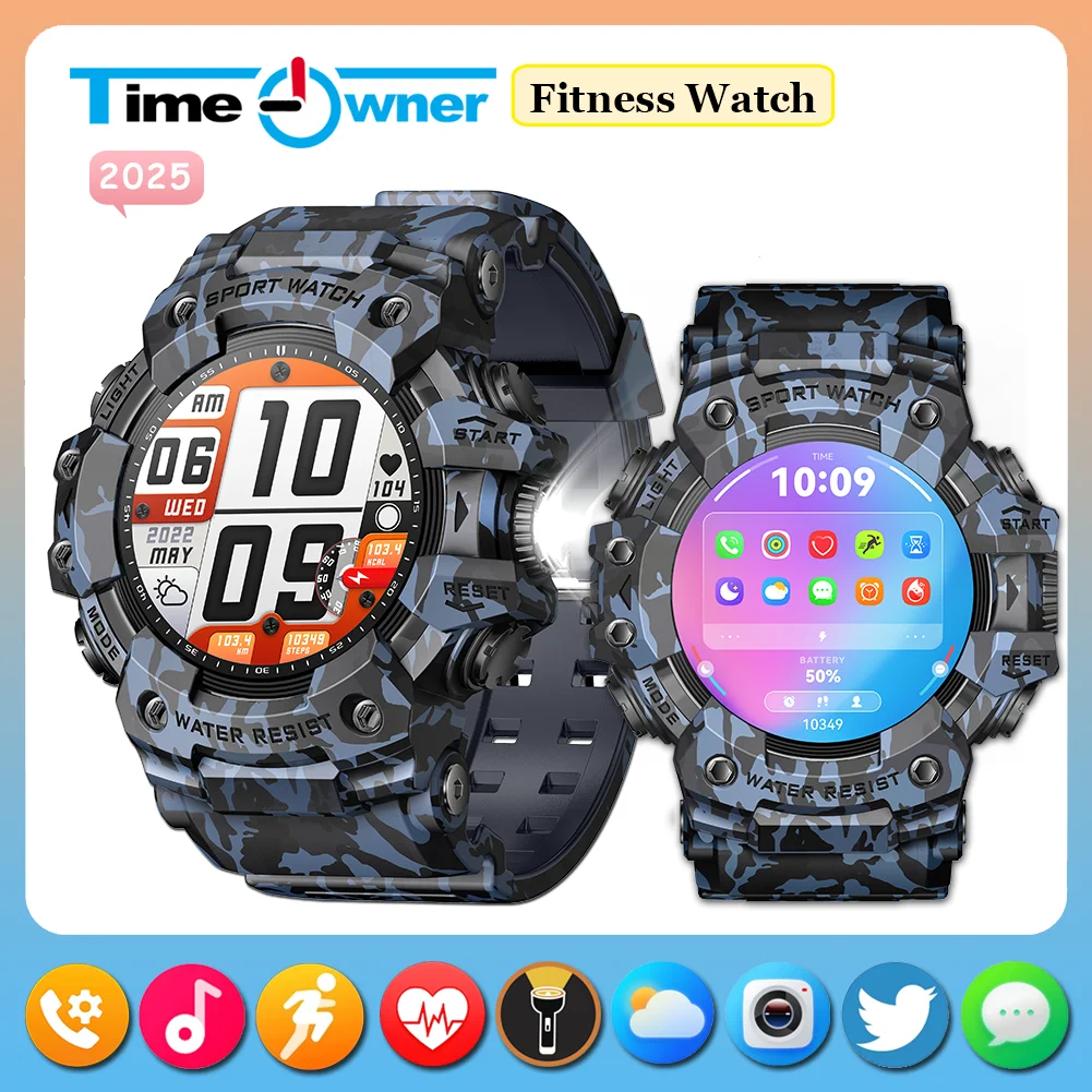 

Time Owner Voice Calling Smartwatch Hiking adventure fitness exercise Smart Watch 24H Health Monitoring Sports Smart watch Men