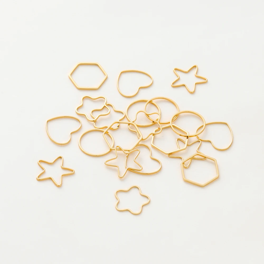 

10Pcs 14K/18K Gold Color Plated Brass Geometry Sweet Hoops Earring Pandent Wires for DIY Accessories Jewellery Making Supplies