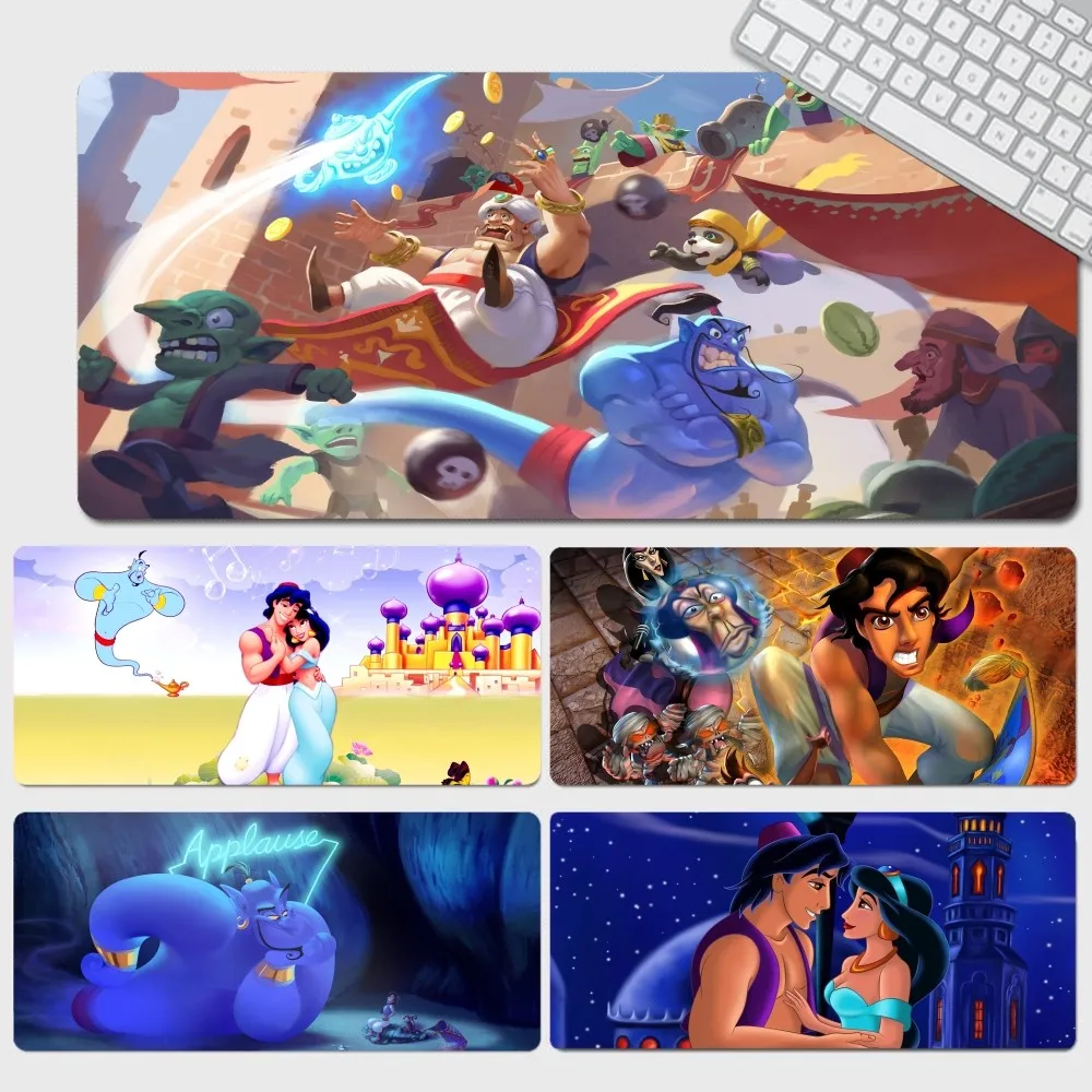 Disney Aladdin Mousepad 90x40cm Big Keyboard Mat Table Mat Students Gamer Desktop Mousepad Gaming Mouse Pad for PC Mouse Carpet