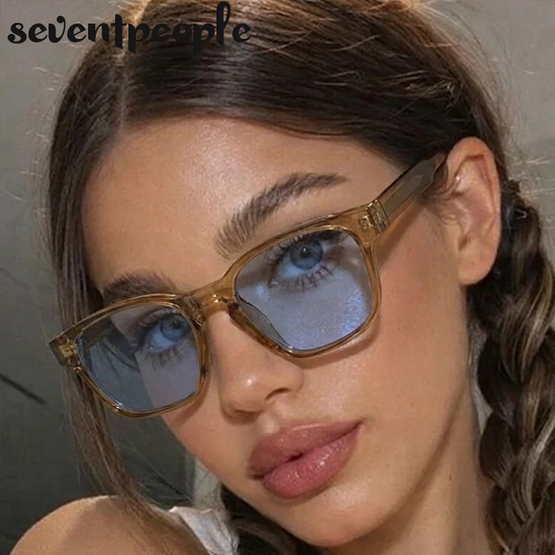 

2026 Luxury Brand Square Punk Sunglasses Women Classic Trendy Rectangle Travelling Sun Glasses For Ladies Change Color Shades
