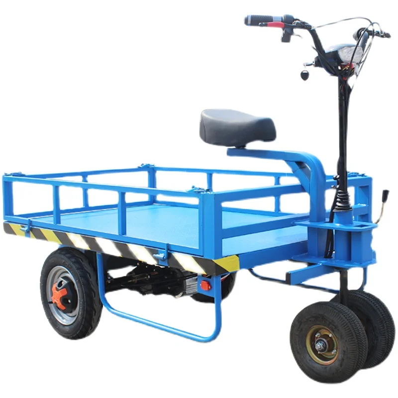 

Yjq Electric Flat Truck Truck Truck King Four-Wheel Hand Push Drag Van