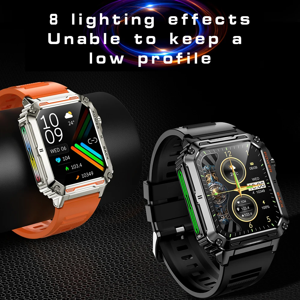 for 1.91Inch Screen Waterproof Sedentary Reminder VD38 Smartwatch Supports Bluetooth Call Multi Sport Mode