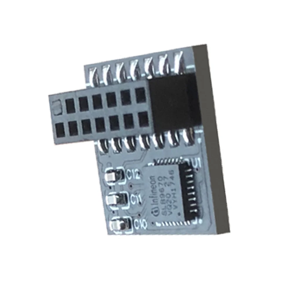 Tpm 2.0 Encryptie Beveiligingsmodule Remote Card 14 Pin Spi Tpm2.0 Beveiligingsmodule Voor Asus Moederbord