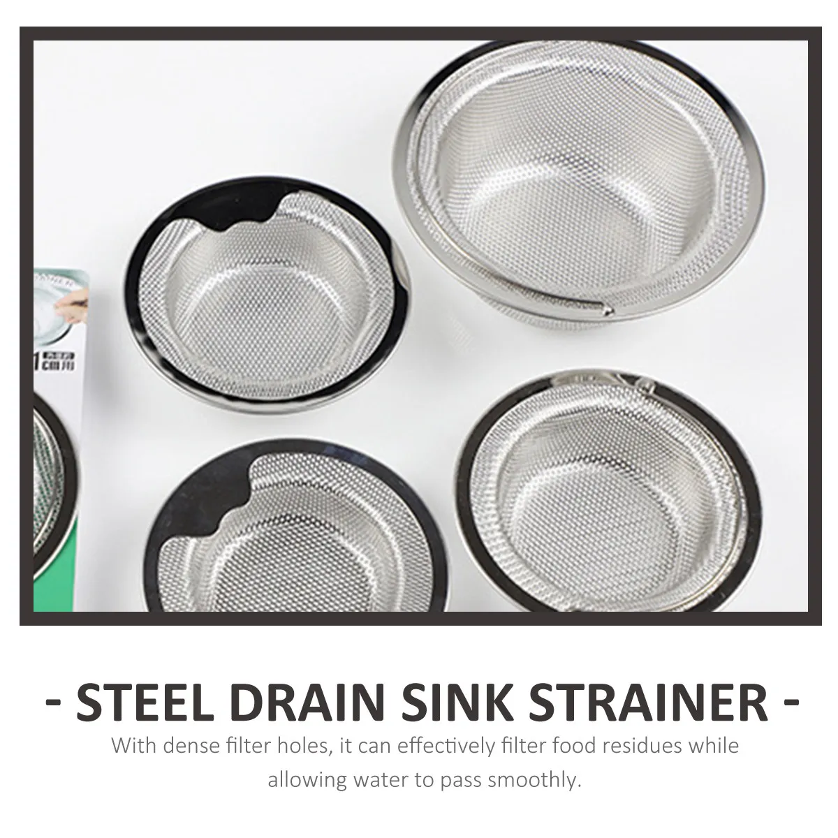 

Kitchen Sink Strainer Stainless Steel Fine Mesh Drain Filter for Kitchen Bathroom Washroom Bathtub Smooth Water Flow Clog