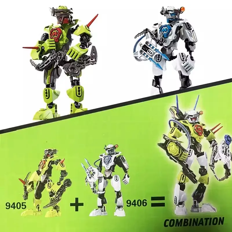 Hero Factory Star Warrior Bouwstenen Evo 2in1 Combinatie Robot Mech Bionicle Figuren Stenen Speelgoed voor Jongens Kindercadeaus - afbeelding 1