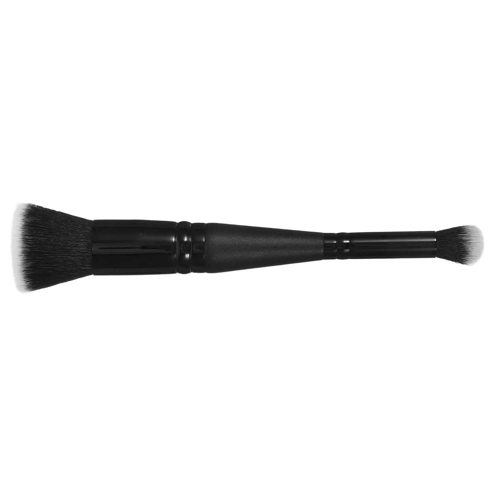 

Double Head Flat Brush Black Foundation Travel Blush Concealer Foundation Applicator Makeup Blending Face Brush Powder Puff