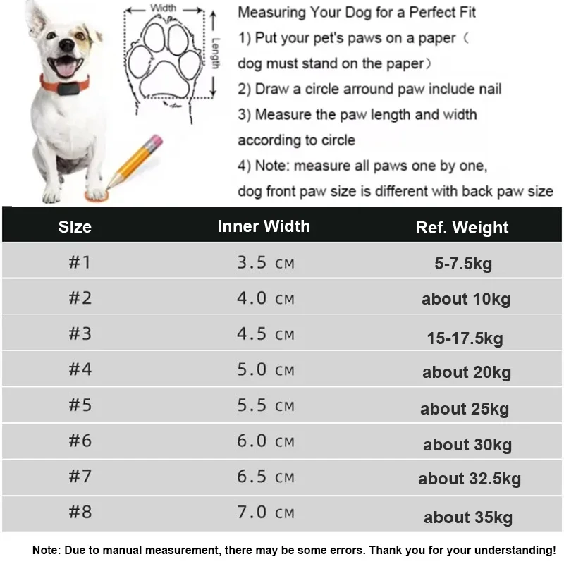 Dog Shoes Waterproof Anti-Slip Dog Boots Warm Snow High Boots Reflective for Small Medium Large Dogs Pet Sports Training