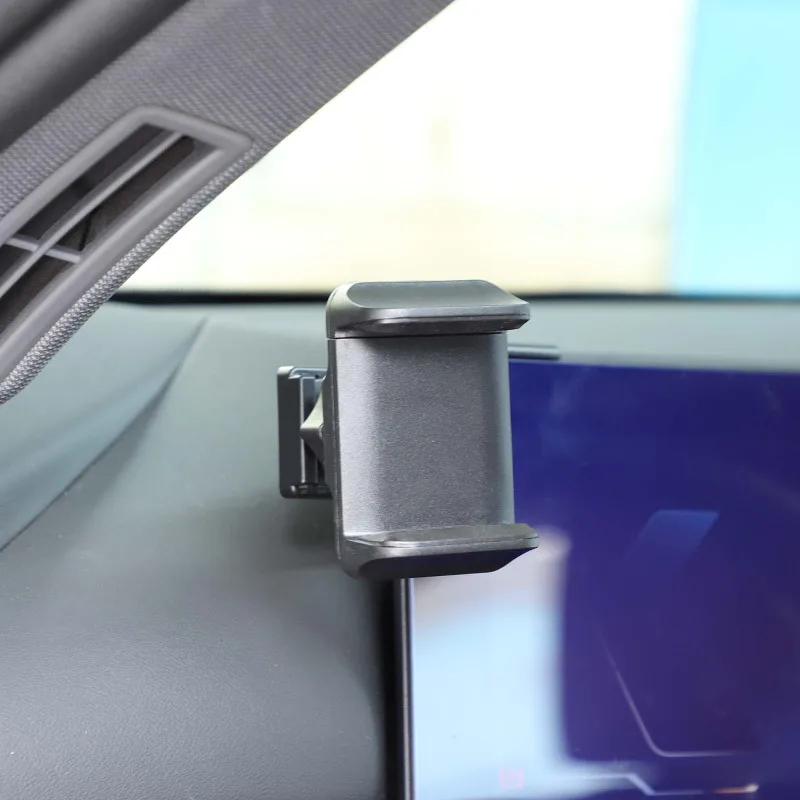 لسيارات BMW 5 Series G60 2024-26 لوحة أدوات السيارة الجانب الأيسر حامل هاتف المحمول لتحديد المواقع والملاحة قوس ملحقات السيارة الداخلية #2