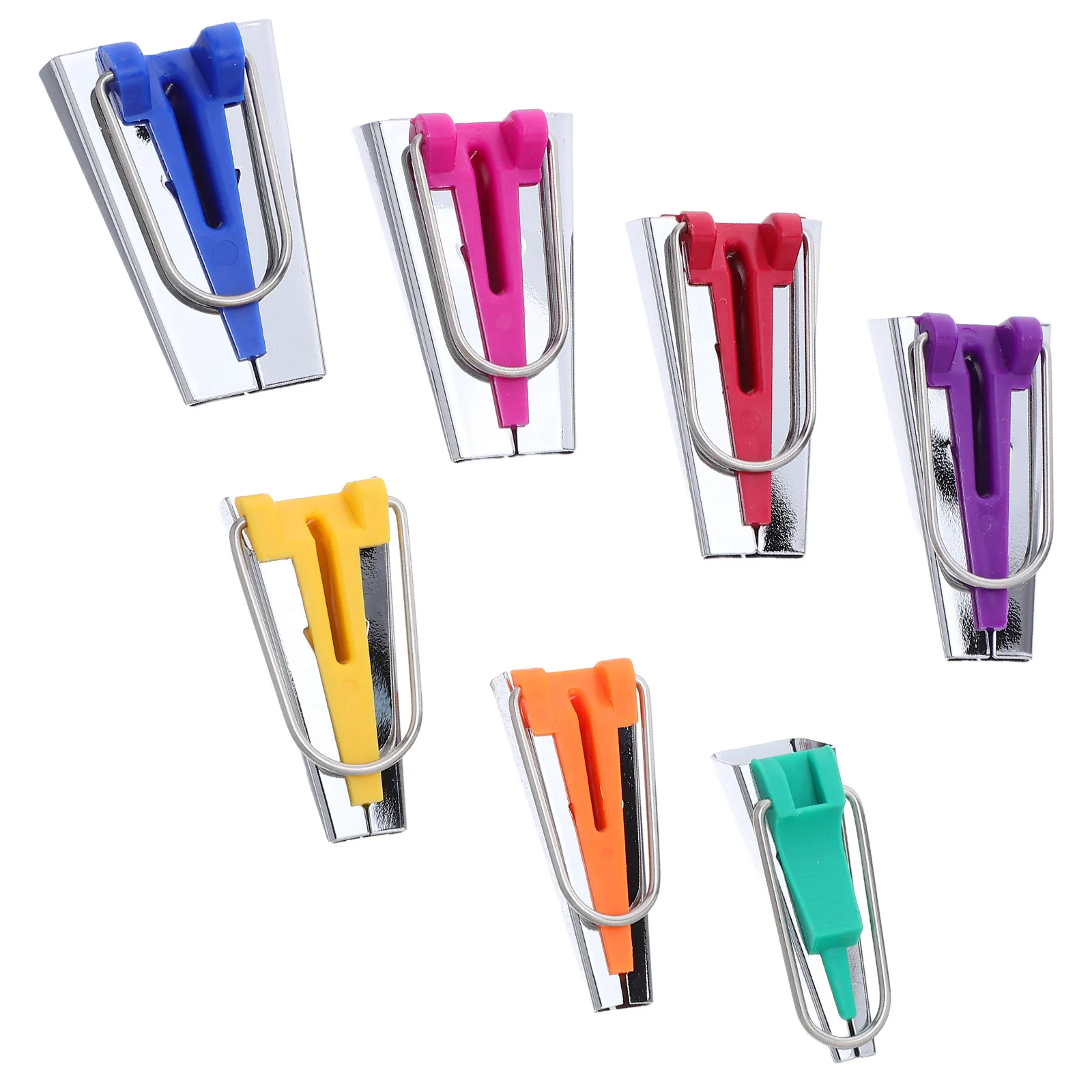 

1 set Bias Tape Maker Kit 6Mm 9Mm 12Mm 18Mm 21Mm 25Mm Fabric Binding Tool For Quilting Sewing Edge Binder Double Fold Bias Maker