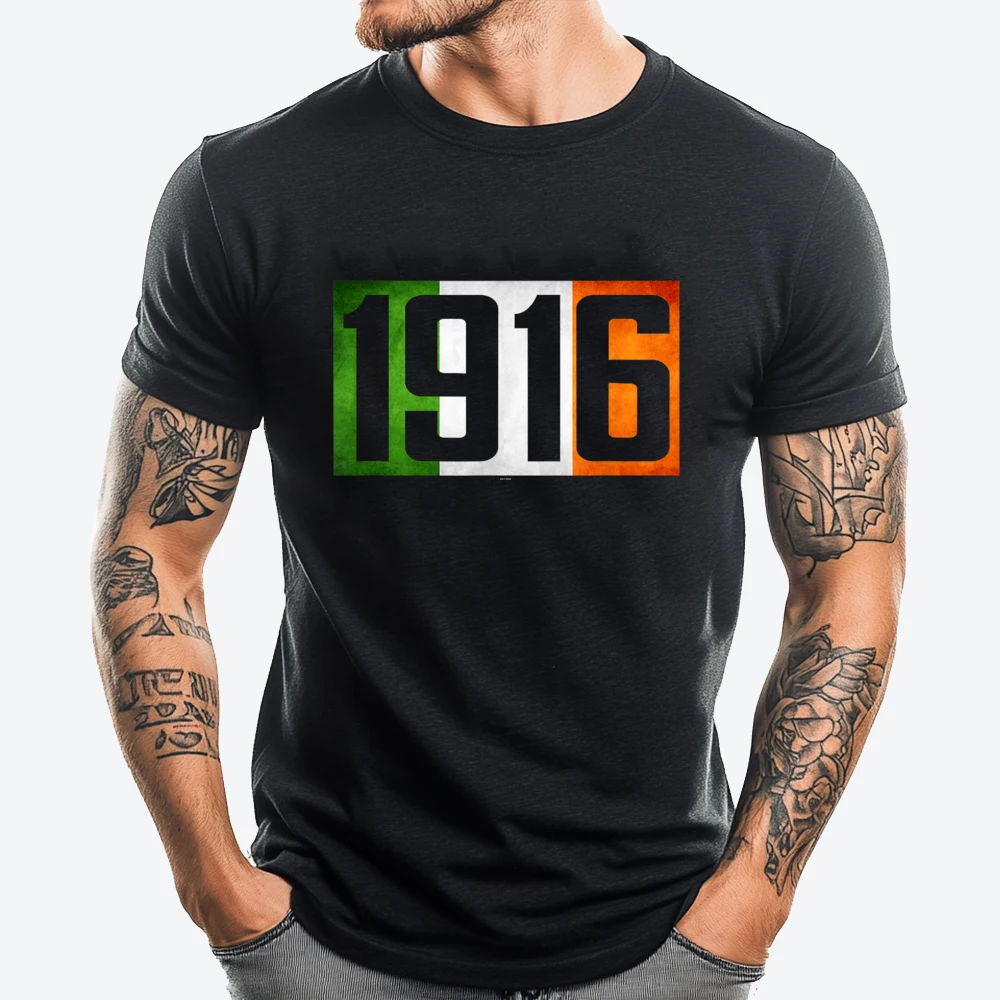 

Ireland Easter Rising 1916 Irish Rebellion Flag Funny Shirts Halloween Valentine's Day Gift T-shirts for Men