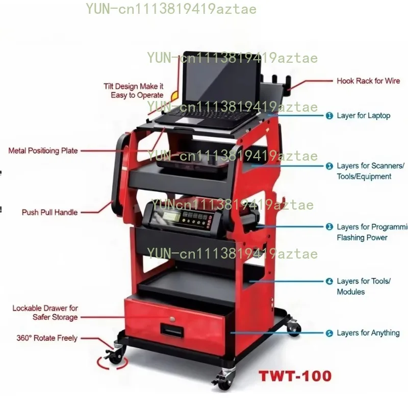 TWT‑100 Heavy‑Duty Mobile Tool Trolley Workshop Storage Cabinet For Mechanical Maintenance Work
