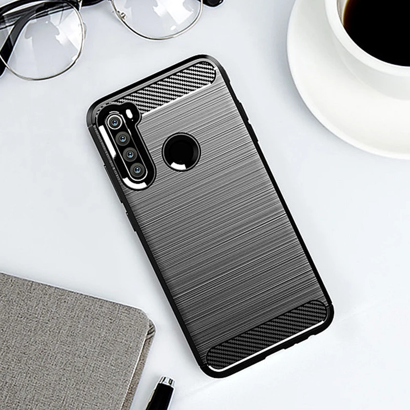 Carbon Fiber Case For Xiaomi Redmi Note 11 10 9 8 Pro 7 8T 11S 10S 9S 10T 4X 6 5 9T 9C 9A 9AT 10C Shockproof Silicone Cover Case