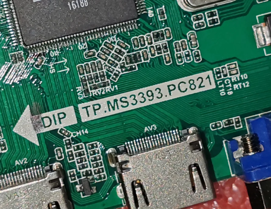 TP.MS3393.PC821 Placa-mãe de TV três em um LT49T650BBS funcionando com boa foto física