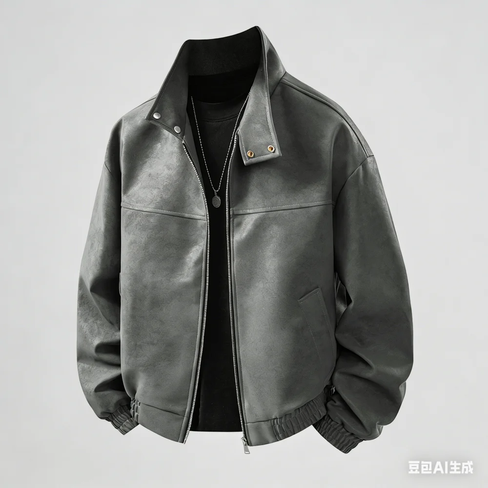 xing2026 Spring Jacket - Trendy Couple Fashion Leather Coat - Casual, Three-Dimensional Shaping, Soft and Comfortable Texture