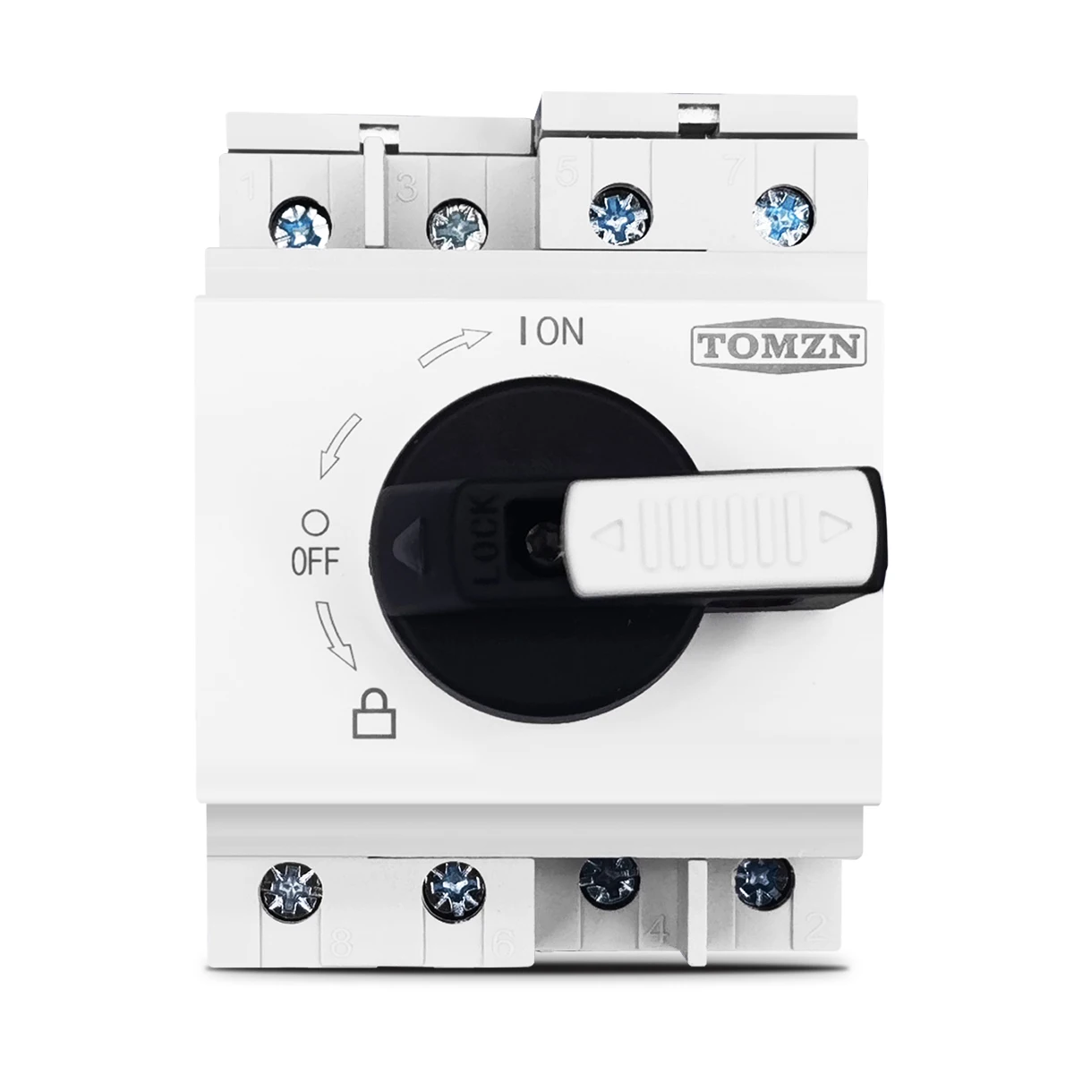 TOMZN 4P PV DC 1200V 32A Din 레일 태양광 회전 핸들 아이솔레이터 태양광 용 로터리 스위치 단로기