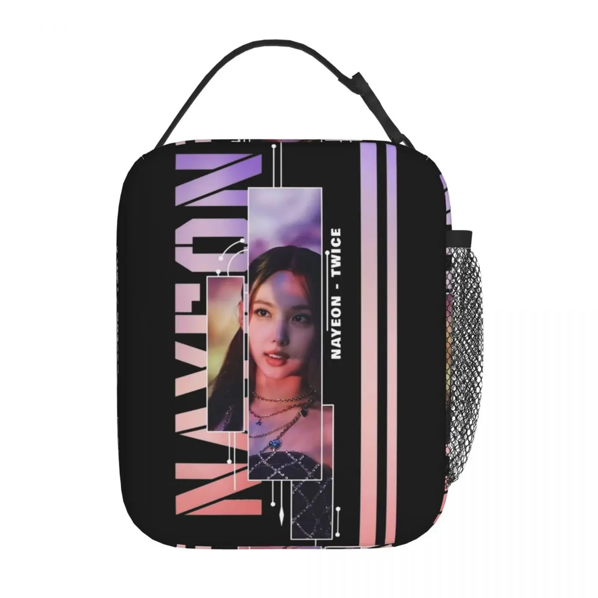 Kpop Nayeon Idol Twice Insulated Lunch Bags for Men Women Food Bag Portable Thermal Cooler Lunch Boxes For School Office