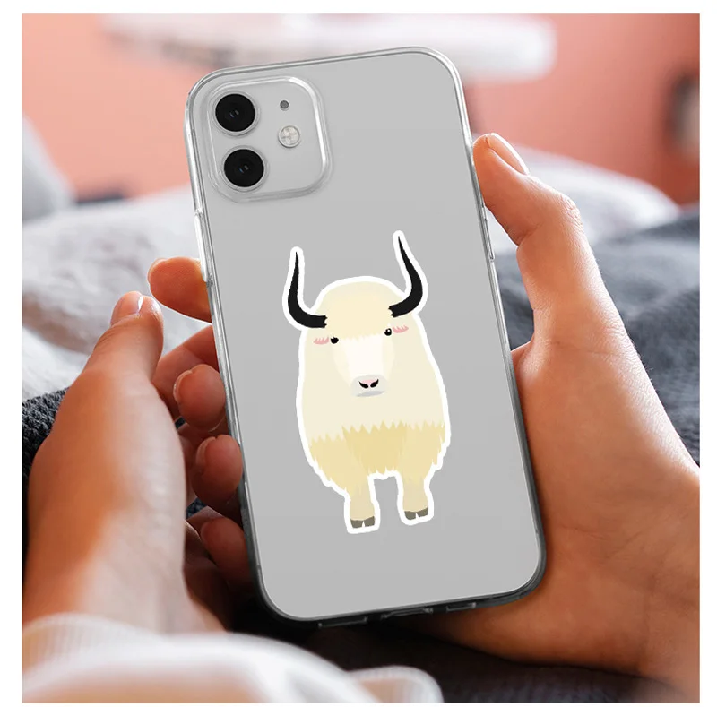 50 Pcs/Set Cartoon Animal Cattle Cow Stickers Kawaii Laptop Guitar Luggage Fridge Phone Case Graffiti Sticker Decal