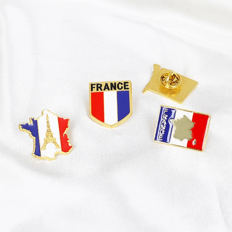 Bandiera nazionale della francia spille smaltate GR Paris torre Eiffel La Tour Eiffel Souvenir Badge spilla borsa vestiti spilla