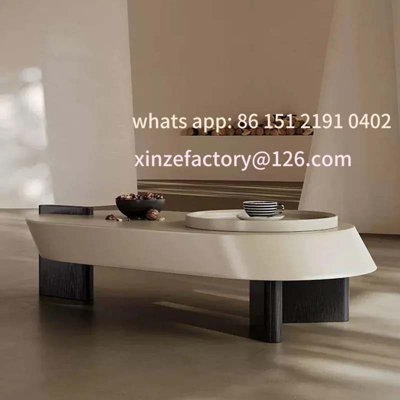 غرفة قابلة للتخصيص، متعددة الوظائف، مجموعة جديدة، فن تلسكوبي، شقة صغيرة، طاولة قهوة حديثة وبسيطة #3