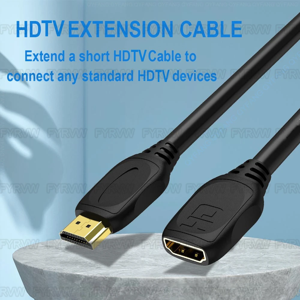 Kompatybilny z HDMI przedłużacz 8K 2.1 HDMI-kompatybilny kabel męski na żeński kablowy dla HDTV PS4 przełącznik HDMI-kompatybilny rozszerzenie