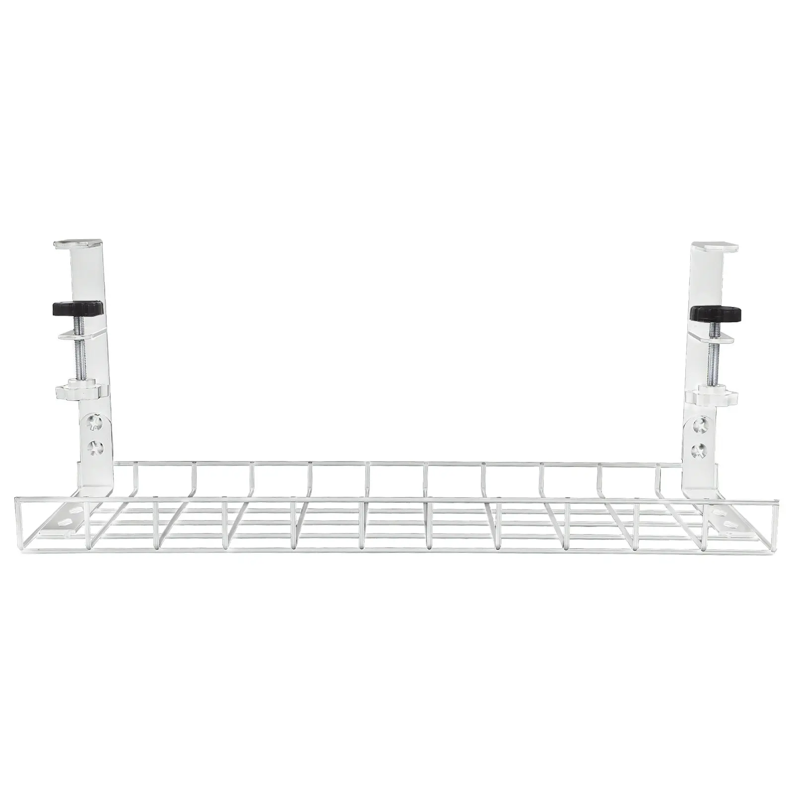 

Under Desk Cable Management Tray Compact Heavy-Duty Wire Organizer Rack for Power Strips Adapters USB Hubs Desk Cord Storage